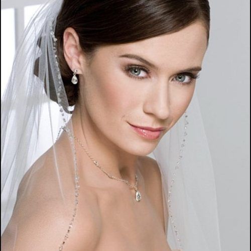 Wedding Hairstyles For Short Hair With Veil And Tiara (Photo 13 of 15)