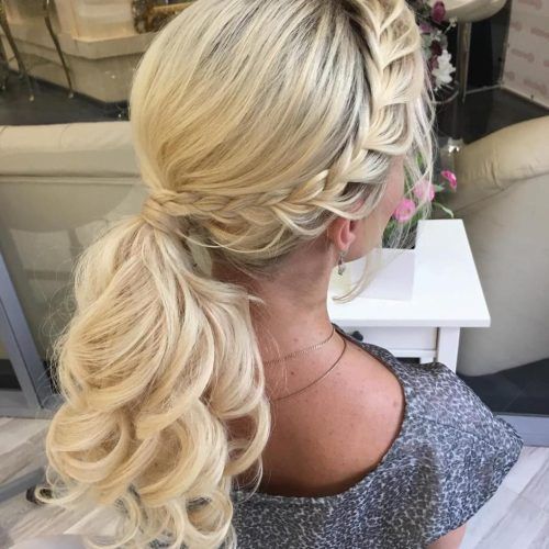 Updo Pony Hairstyles With Side Braids (Photo 5 of 20)