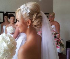 15 Inspirations Wedding Updo Hairstyles with Veil