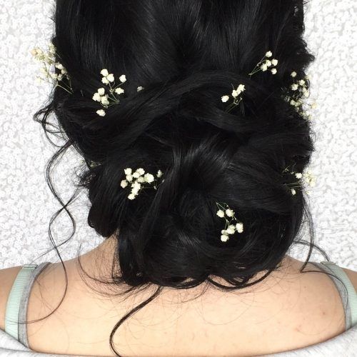 French Twist Wedding Updos With Babys Breath (Photo 1 of 20)
