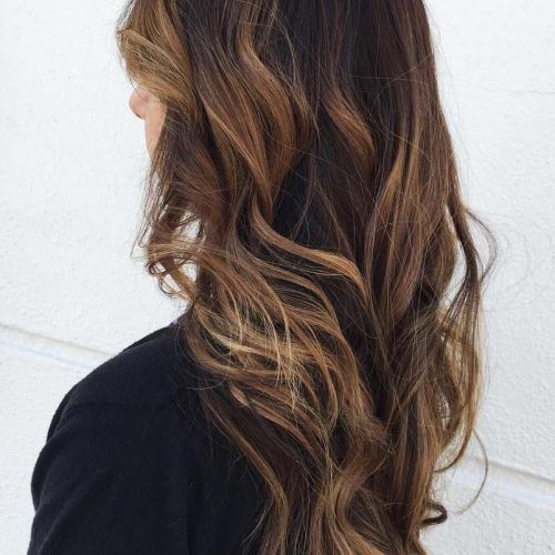 Black To Light Brown Ombre Waves Hairstyles (Photo 2 of 20)