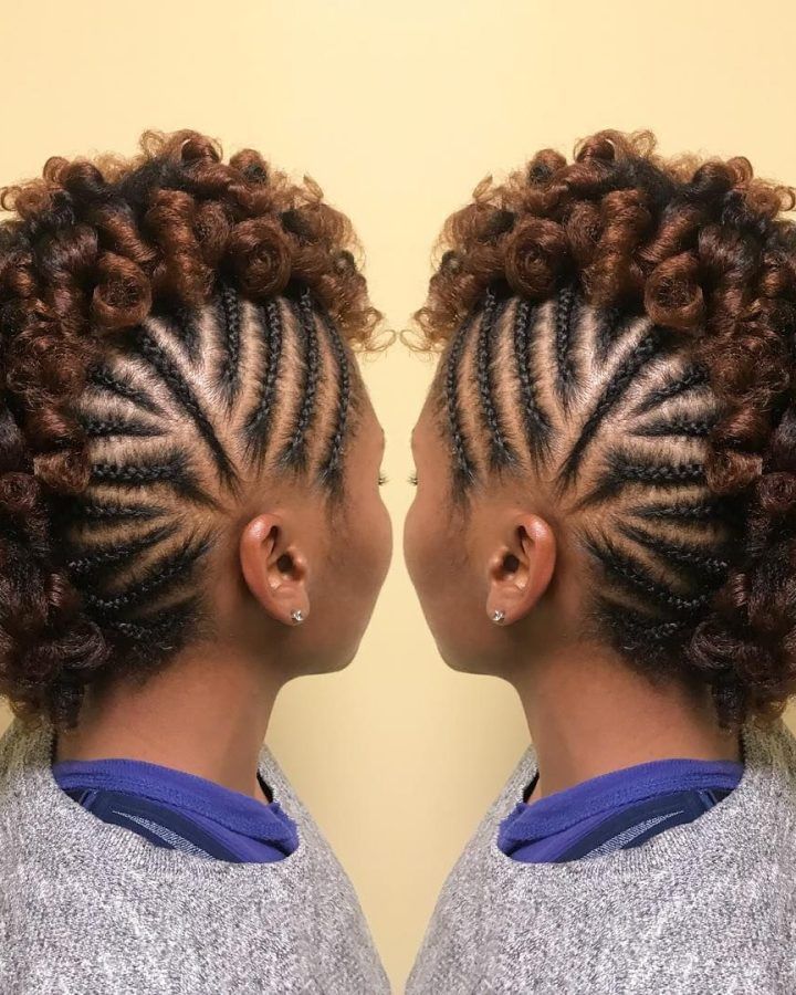 20 Inspirations Braided Frohawk Hairstyles