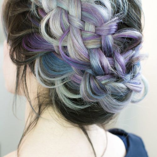 Braided Lavender Bridal Hairstyles (Photo 4 of 20)