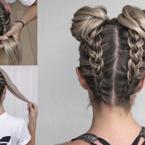 Braided Space Buns Updo Hairstyles (Photo 1 of 20)