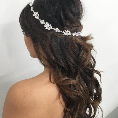 Crown Braid, Bouffant And Headpiece Bridal Hairstyles (Photo 2 of 20)