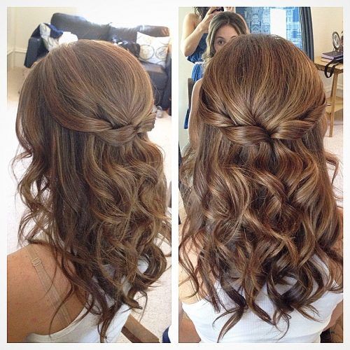 Curly Medium Length Hair Wedding Hairstyles (Photo 3 of 15)