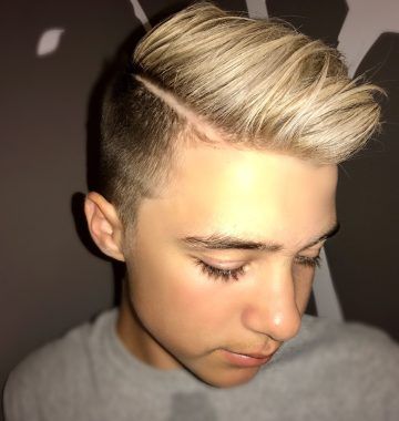 Fade to White Blonde Hairstyles