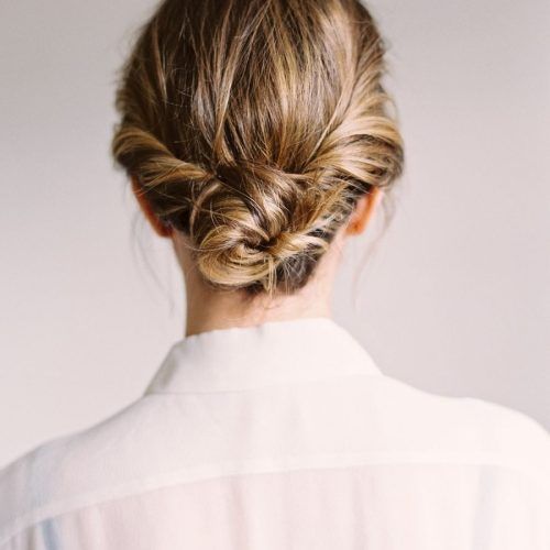 Fancy Chignon Wedding Hairstyles For Lob Length Hair (Photo 3 of 20)