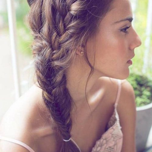 Fishtail Side Braid Hairstyles (Photo 11 of 20)
