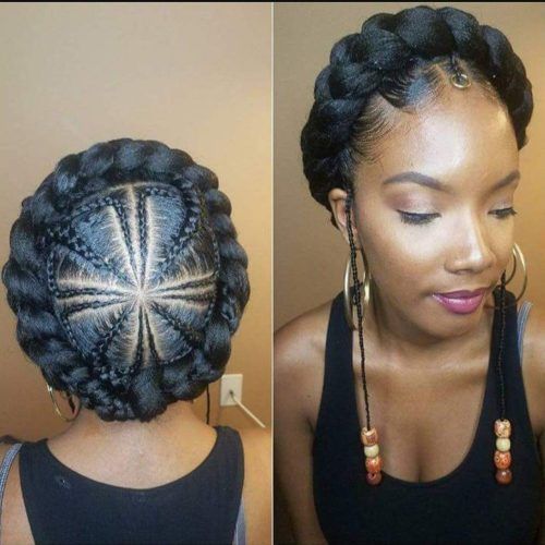 Halo Braided Hairstyles With Beads (Photo 4 of 20)