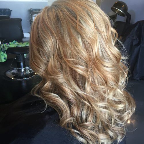 Honey Kissed Highlights Curls Hairstyles (Photo 4 of 20)