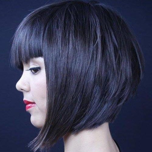Inverted Bob Hairstyles With Blunt Bangs (Photo 4 of 15)