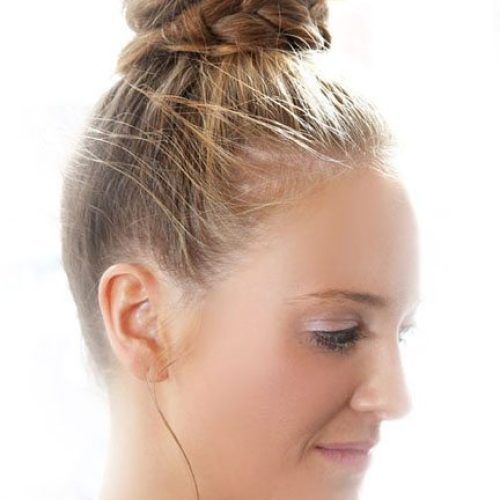 Knotted Braided Updo Hairstyles (Photo 3 of 20)