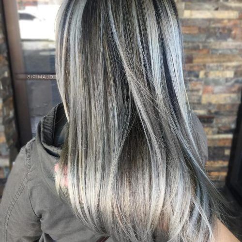 Loose Layers Hairstyles With Silver Highlights (Photo 1 of 20)