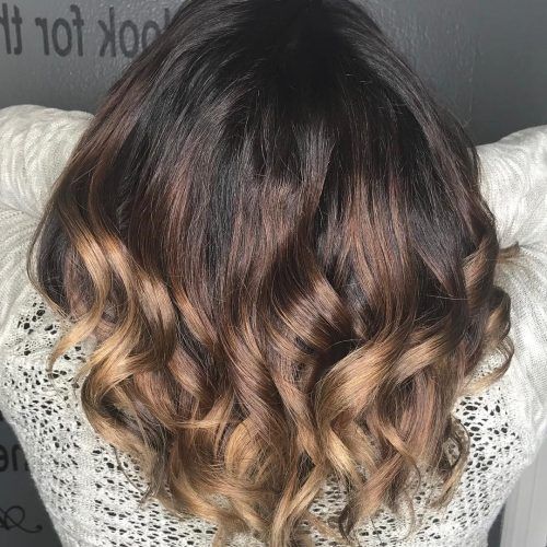 Medium Haircuts With Fiery Ombre Layers (Photo 9 of 20)