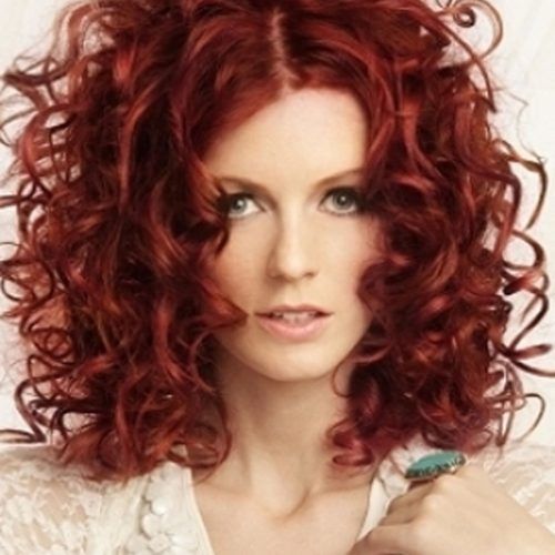 Medium Haircuts With Red Color (Photo 14 of 20)