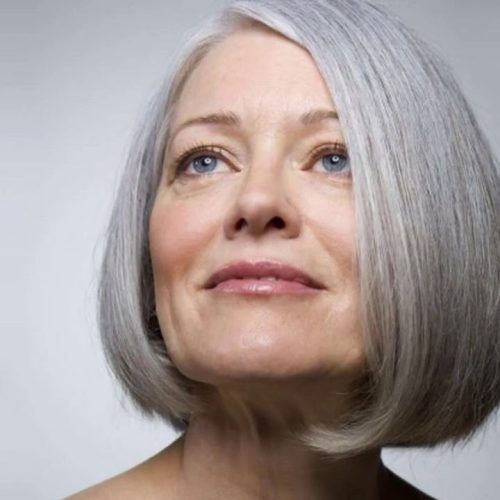 Medium Hairstyles For Grey Haired Woman (Photo 11 of 20)