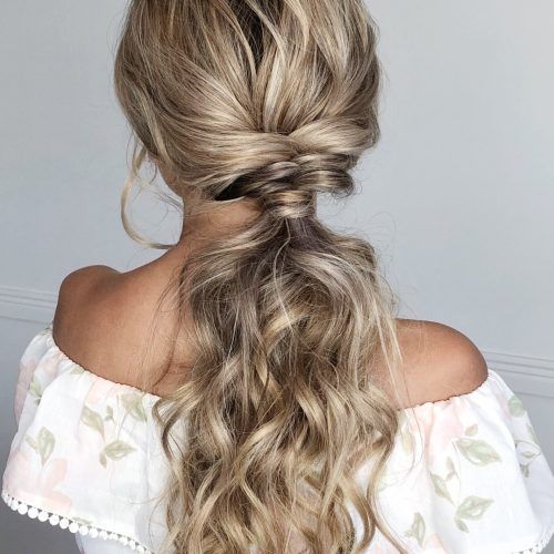 Mermaid Fishtail Hairstyles With Hair Flowers (Photo 11 of 20)