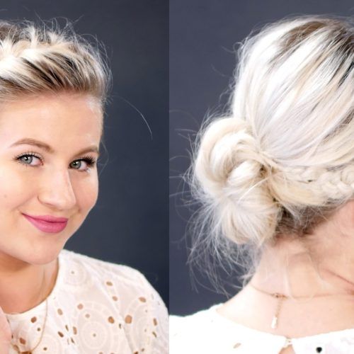 Messy Bun Hairstyles With Double Headband (Photo 8 of 20)