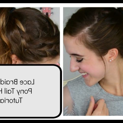 Messy Pony Hairstyles With Lace Braid (Photo 1 of 20)