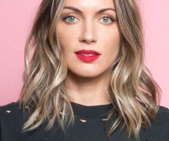 20 Photos Middle Part and Medium Length Hairstyles