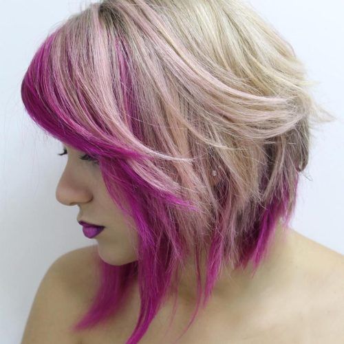 Pink Medium Haircuts (Photo 4 of 20)