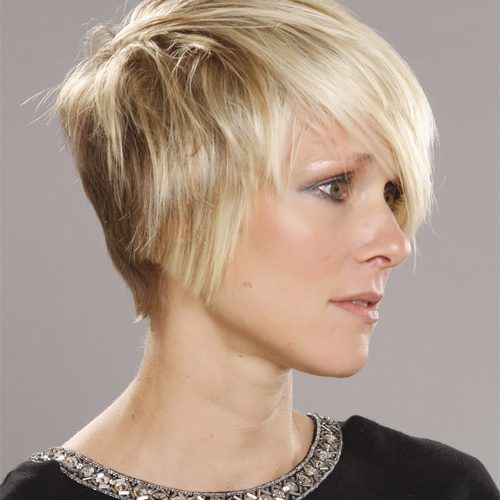 Platinum Blonde Pixie Hairstyles With Long Bangs (Photo 7 of 20)