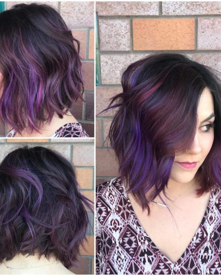 20 Best Collection of Purple Medium Hairstyles