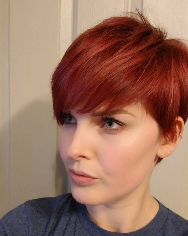 20 Inspirations Ravishing Red Pixie Hairstyles