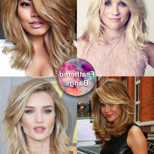 Shoulder-Length Feathered Hairstyles With Bangs (Photo 5 of 20)