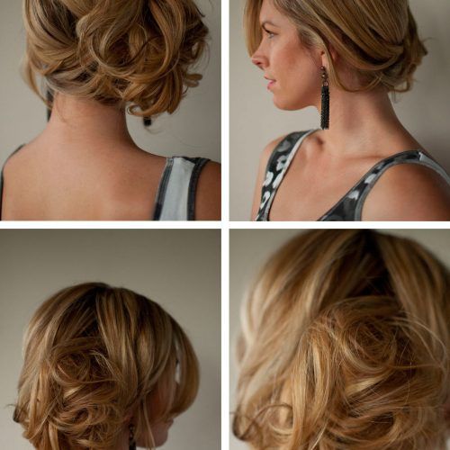 Side Bun Prom Hairstyles With Jewelled Barrettes (Photo 16 of 20)