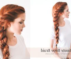 2024 Latest Side Rope Braid Hairstyles for Long Hair