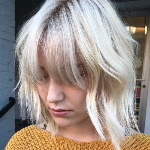 Solid White Blonde Bob Hairstyles (Photo 11 of 20)