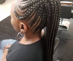 2024 Latest Thick and Thin Braided Hairstyles