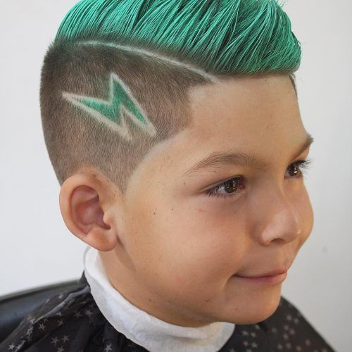 Turquoise Side-Parted Mohawk Hairstyles (Photo 3 of 20)
