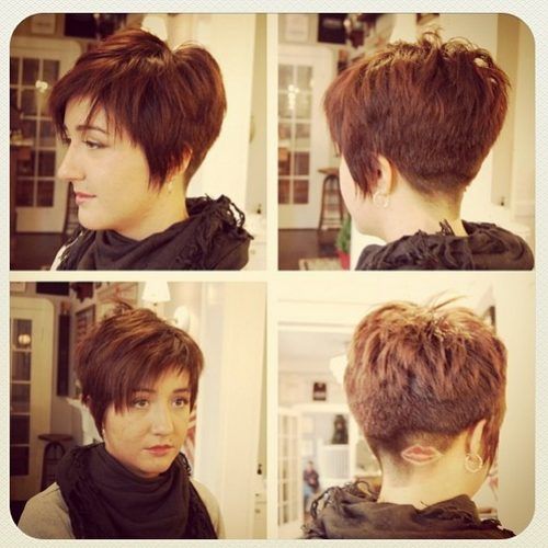 Very Short Pixie Haircuts With A Razored Side Part (Photo 20 of 20)