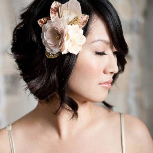 Wedding Hairstyles For Short Hair And Bangs (Photo 2 of 15)