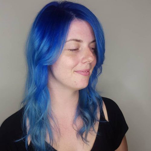 Black And Denim Blue Waves Hairstyles (Photo 12 of 20)
