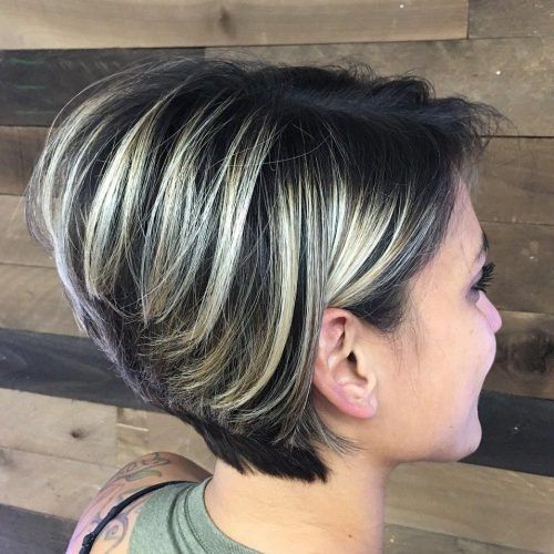 Dark Pixie Haircuts With Blonde Highlights (Photo 2 of 20)