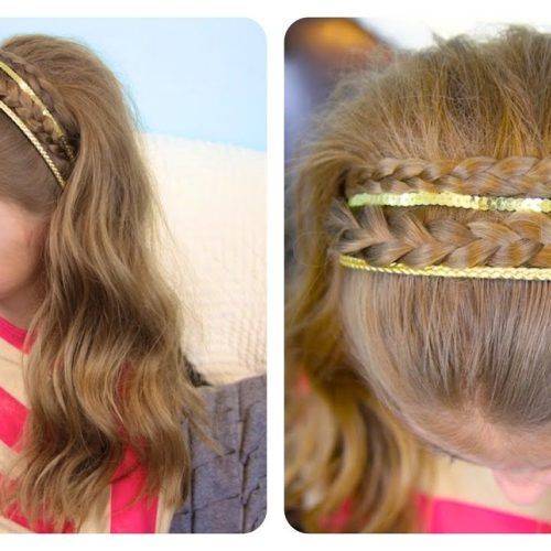 Double Headband Braided Hairstyles With Flowers (Photo 1 of 20)