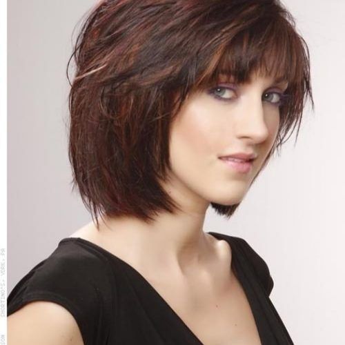 Feathered Bangs Hairstyles With A Textured Bob (Photo 12 of 20)