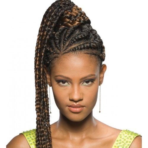 Fiercely Braided Ponytail Hairstyles (Photo 10 of 20)