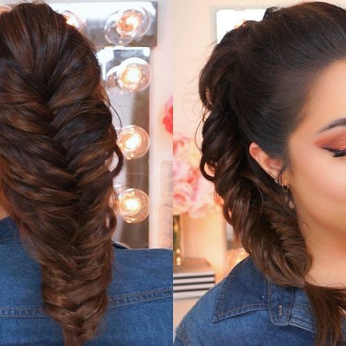 Fishtail Ponytails With Hair Extensions (Photo 4 of 20)