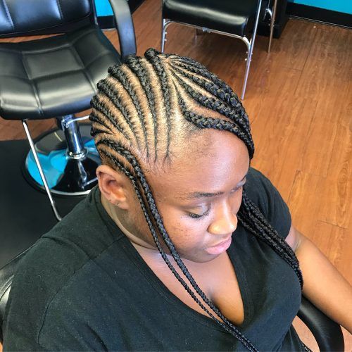 Full Scalp Patterned Side Braided Hairstyles (Photo 5 of 20)