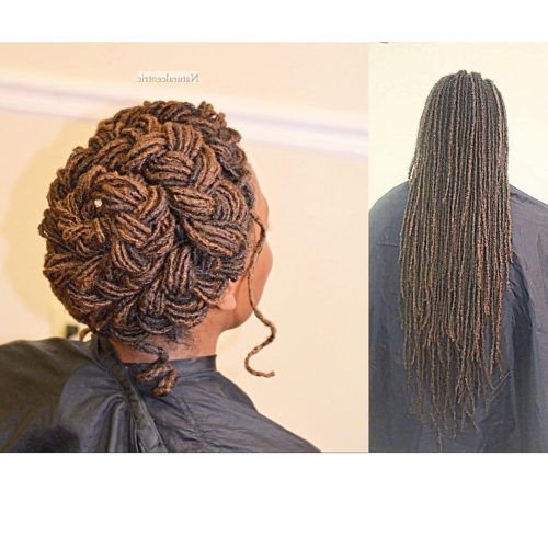Halo Braid Hairstyles With Long Tendrils (Photo 2 of 20)