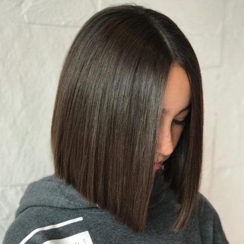 Long Bob Middle Part Hairstyles (Photo 1 of 20)