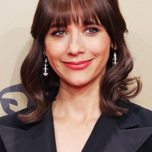 Medium Hairstyles With Straight Bangs (Photo 13 of 20)