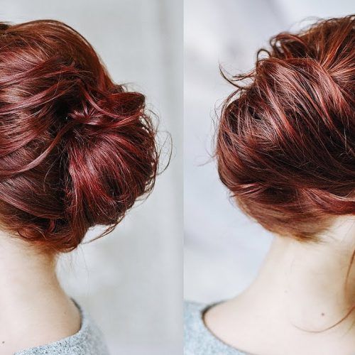 Messy French Roll Bridal Hairstyles (Photo 9 of 20)