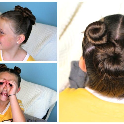 Minnie Mouse Buns Braid Hairstyles (Photo 11 of 20)