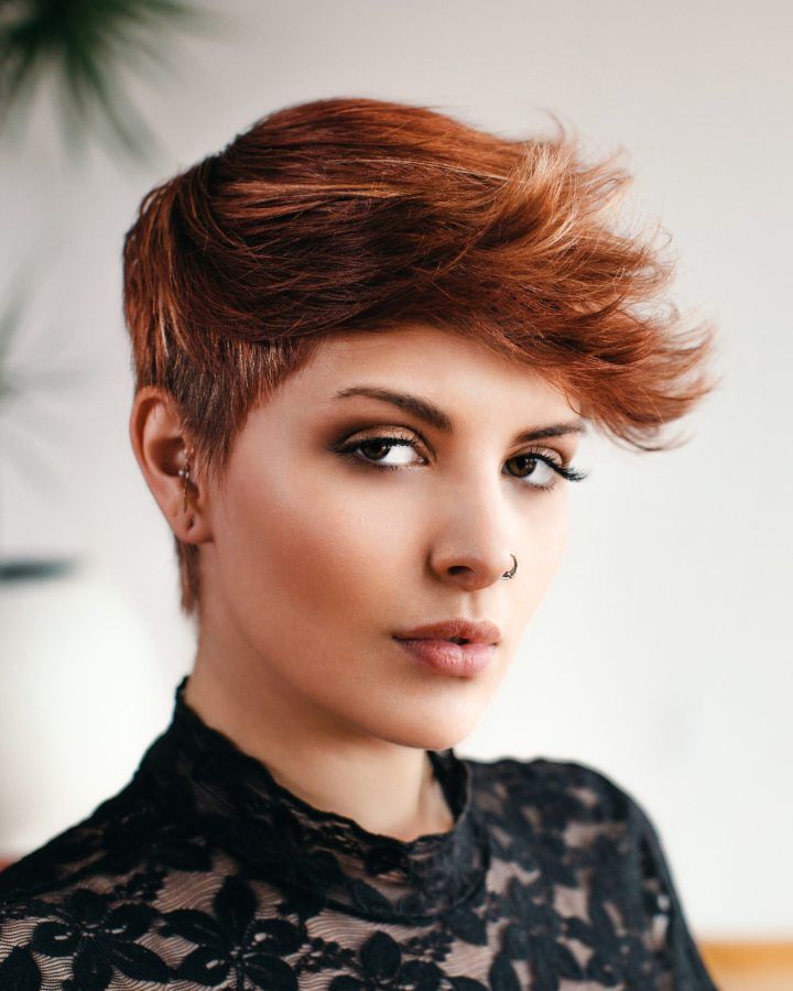 20 Best Collection of Razor Cut Pink Pixie Hairstyles with Edgy Undercut